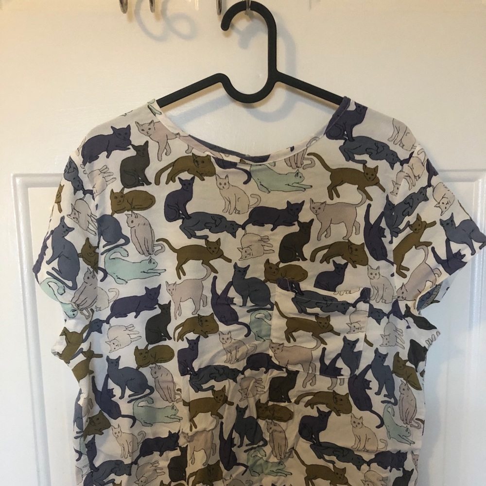 Meow meow cat blouses